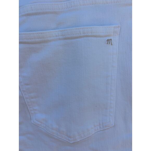 NWT Madewell Mid‎ Rise Kick Out White Jeans, Sz 32 - Picture 8 of 8